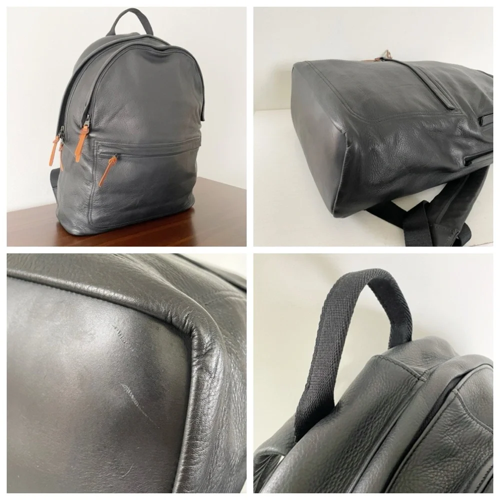 Club Monaco rare full leather large backpack heavy duty